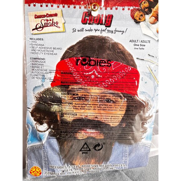 Cheech & Chong Costume Wig & Beard Set For Adults CHONG - Picture 1 of 2